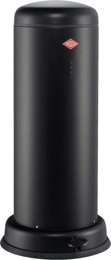 Wesco Big Baseboy 30 Pedaalemmer- Zwart Mat - 30 liter - 10 Kleuren