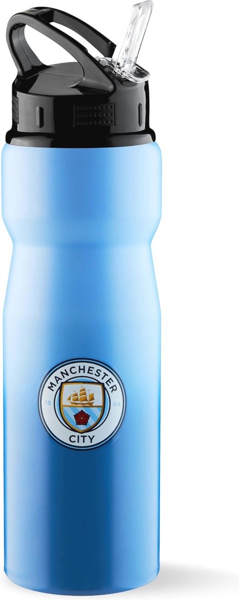 Goedkoopste Waterfles met Rietje voor Voetbalfans - Duurzame Aluminium Fles 750 ml voor Sport en Gym