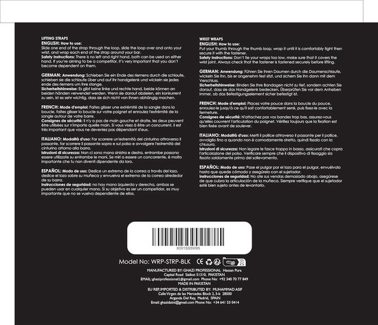 Sangles de poignet rembourrées de 5 mm pour le fitness - 60 cm - Entraînement musculaire pour femmes et hommes