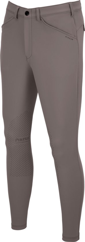 Pantalon D'équitation Pikeur Rodrigo, Genouillère, Gris Foncé, Taille 90 - Neuf