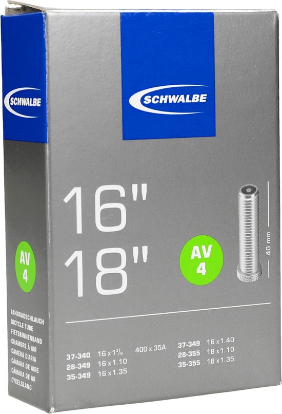 Schwalbe - Binnenband Fiets - Auto Ventiel - 32 mm - 16/18 x 1 3/8 - 1.35 van Schwalbe — afbeelding 4