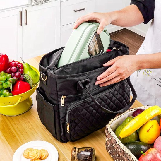 HOMESPON Geïsoleerde lunchtas voor vrouwen mannen volwassen dames koeltas grote capaciteit