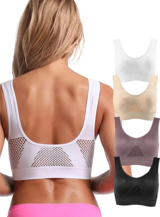 BH Nivard Sans Armatures - Sans Bracelets - Soutiens-gorge Push -up - Soutien-gorge Comfort - Mixte - Blauw - Taille XL