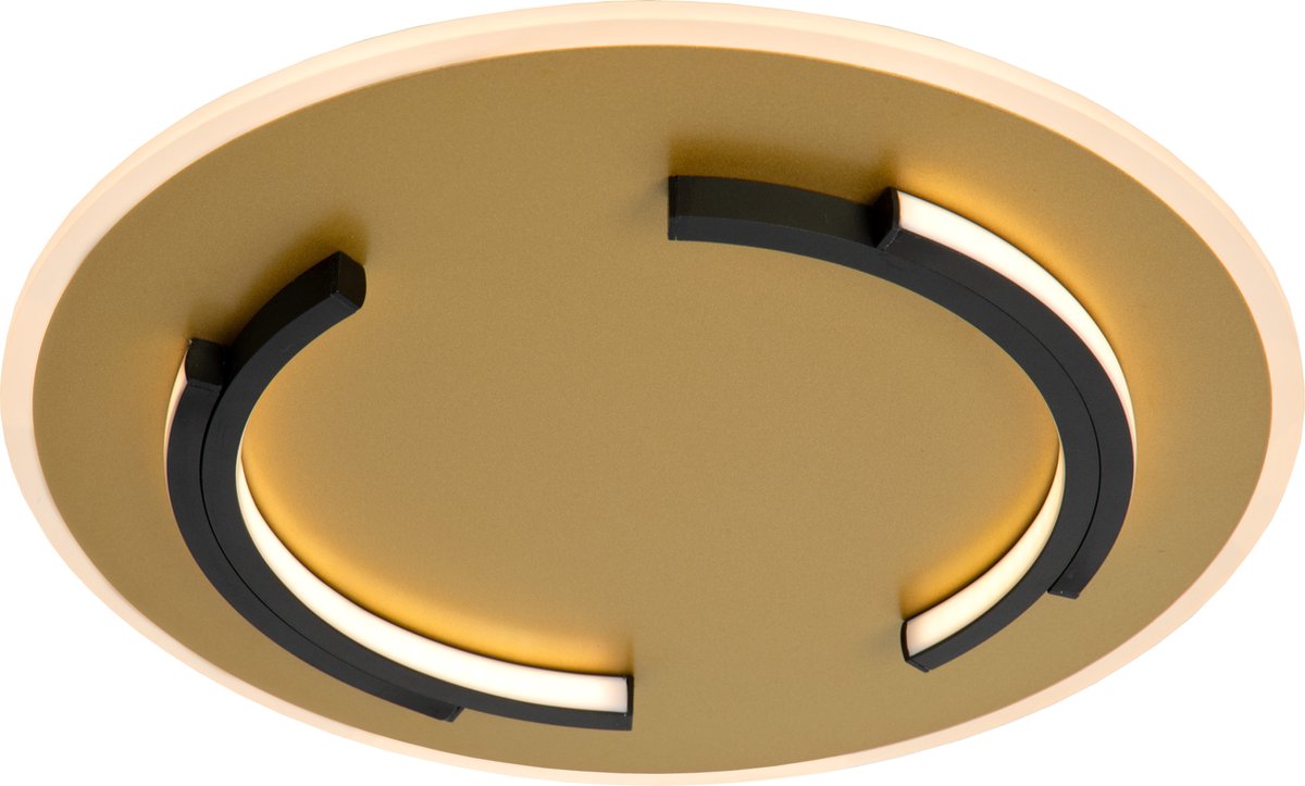 Lucide ANDREAS - Plafonnière (Plafondlamp) - Ø 39,6 cm - LED - 1x30W 2700K - Mat Goud / Messing