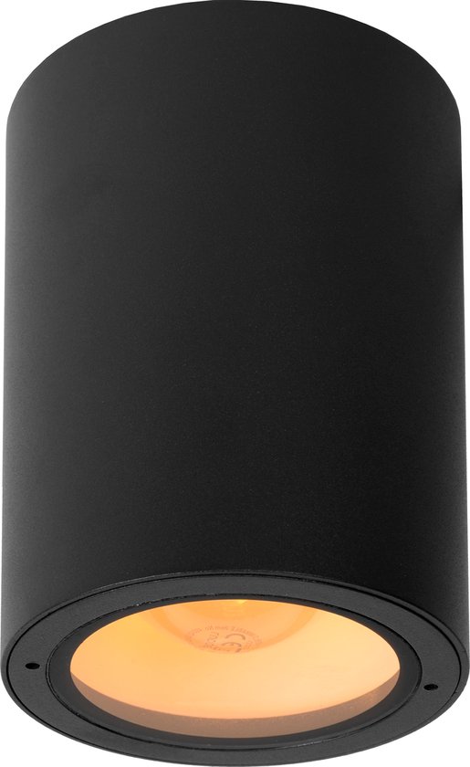 Lucide VOLANTIS Plafondspot Buiten - Ø 10,8 cm - 1xE27 - IP54 - Zwart