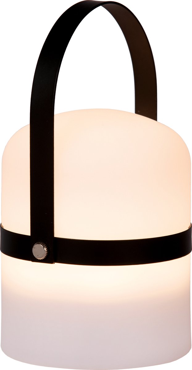 Lucide LITTLE JOE - Tafellamp Buiten - Ø 10 cm - LED Dimb. - 1x03W 3200K - IP44 - 3 StepDim - Zwart