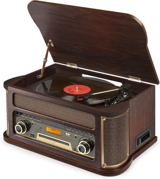 Oplichtend ontwerp Waves vinylspeler met Bluetooth-compatibiliteit