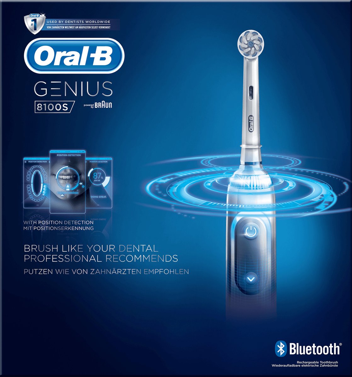 Oral-B Genius 8100S Elektrische Tandenborstel Zilver - afbeelding 3