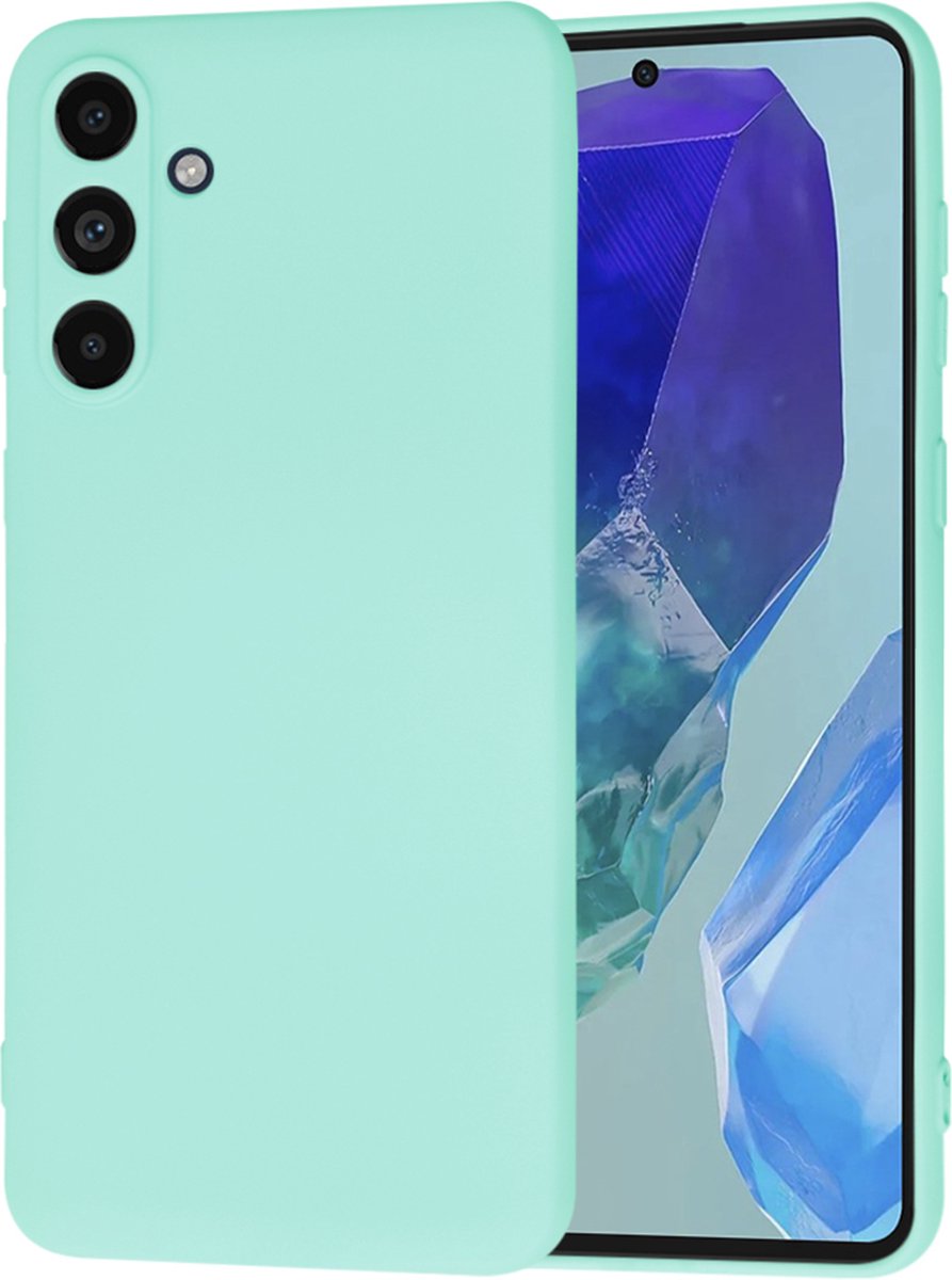 Techsuit Soft Flex Silicone Back Cover hoesje voor Samsung Galaxy M55 - Sea Blue