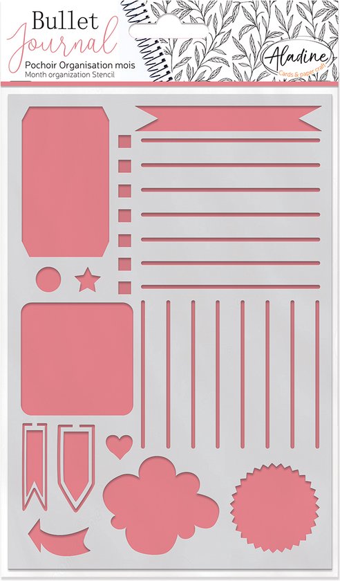 Aladine Organisateur Bullet Journal Pochoir A5