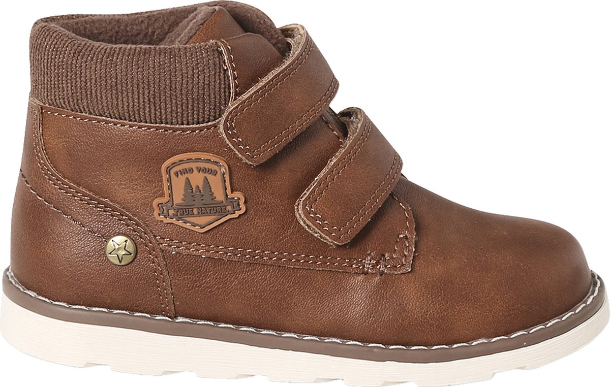 Vertbaudet Sneakers met klittenband kleutercollectie Bruin