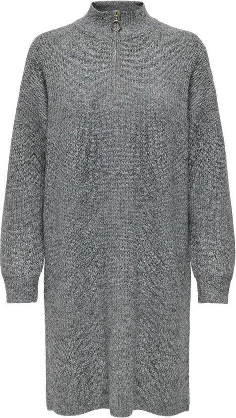 ONLY ONLTOKYO L/S ZIP DRESS KNT Dames Jurk - Maat XS