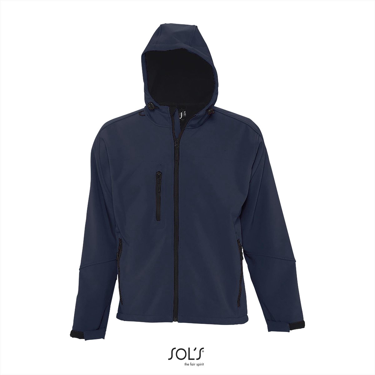 SOL’S Men´s Hooded Softshell Jacket Replay L848 French Marineblauw