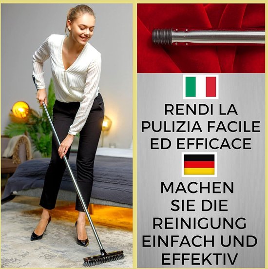 Jantex 3-in-1 bezem met telescopische steel | F704