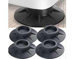 *** Trillingsdempers wasmachine – Set van 4 stuks – Extra dik - Voetjes wasmachine & droger - Wasmachine demper – Anti trillings / vibratie dempers pads – Antislip rubber – Trillingsmat – Antislipmat