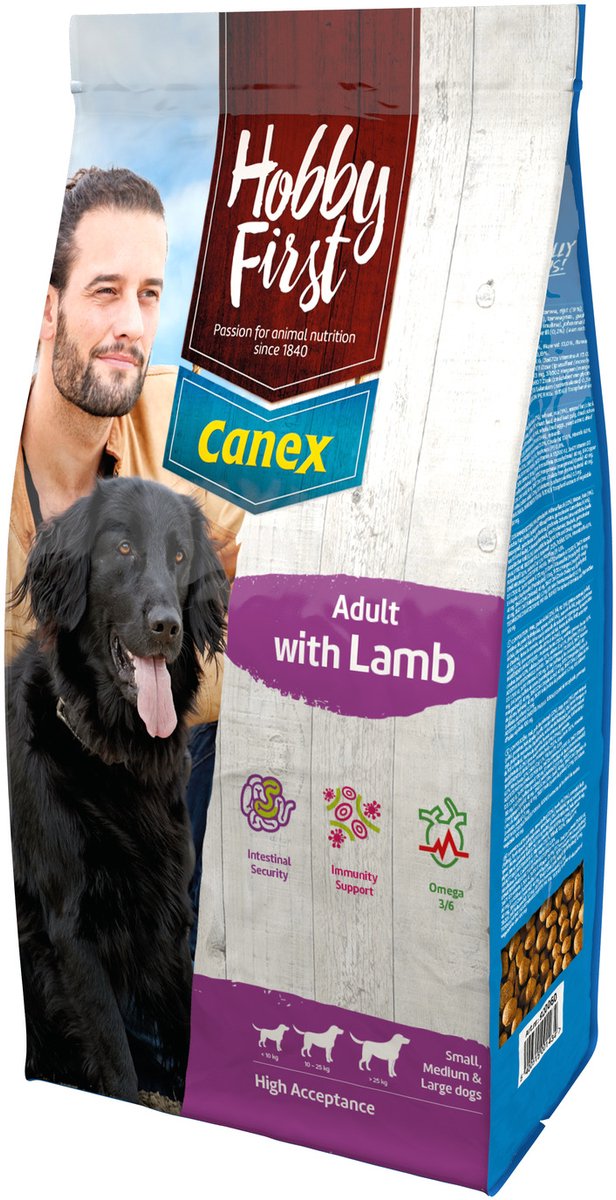 HobbyFirst Canex Adult met lam hondenvoer 2 x 12 kg