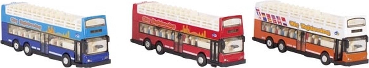 Goki Sightseeing bus, die-cast, L= 18,3 cm
