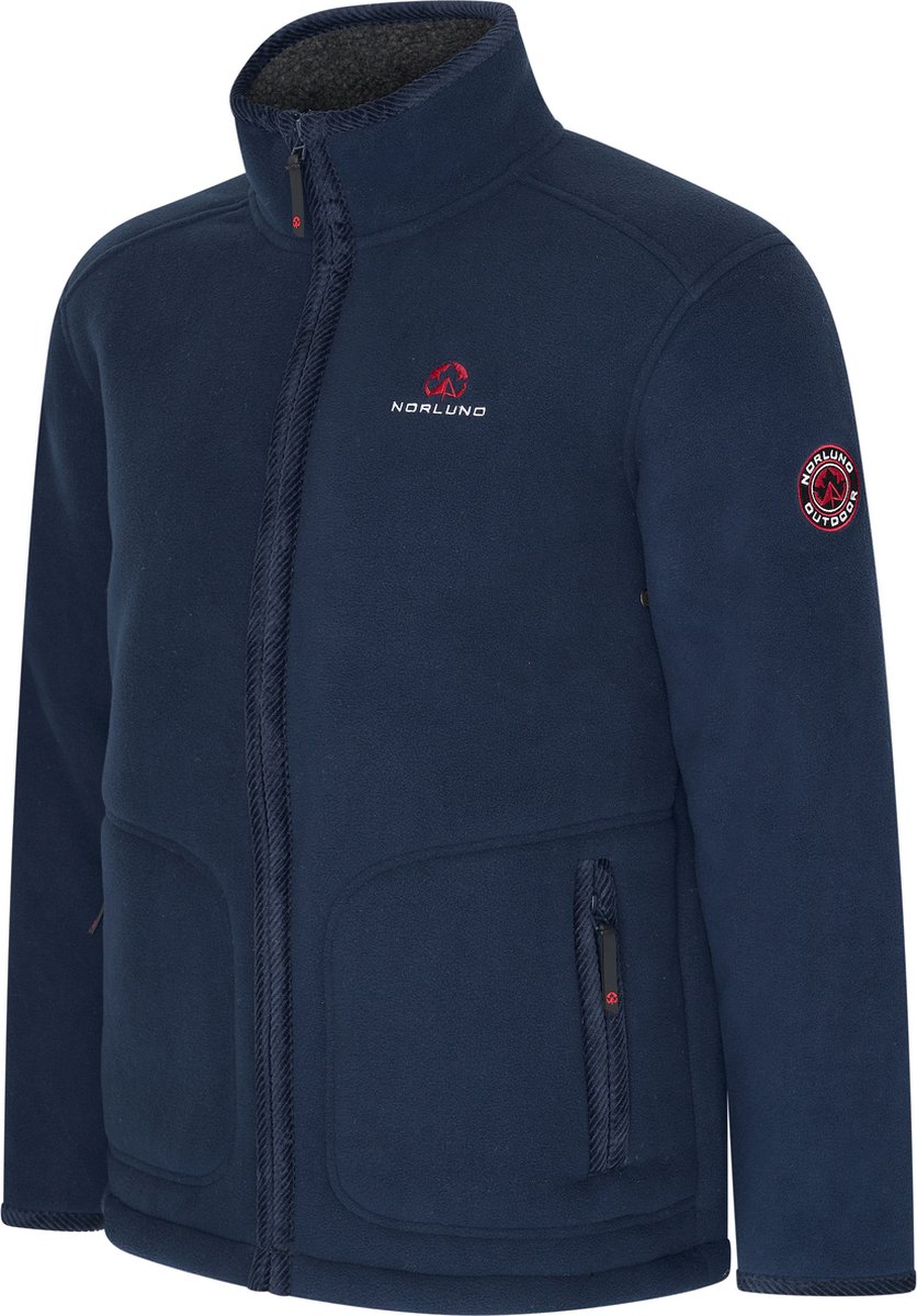 Norlund Heren Outdoorjas Polar Fleece Bodo Blauw