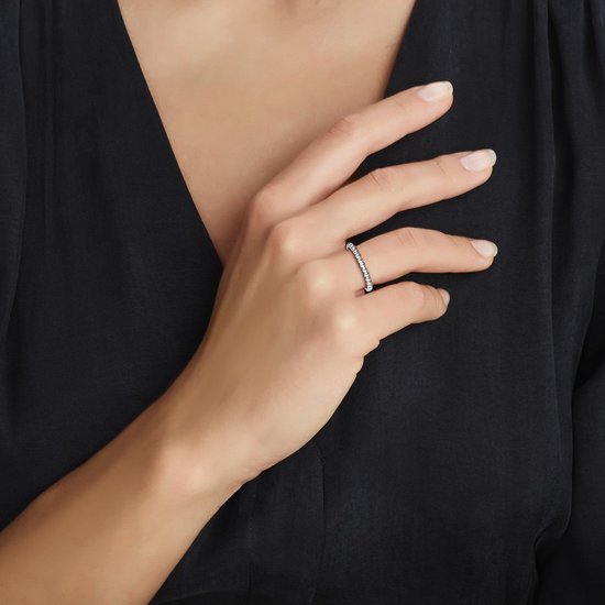 Argent Bague coulissante boules Argent Rhodié 1332452 17,75 mm (56)