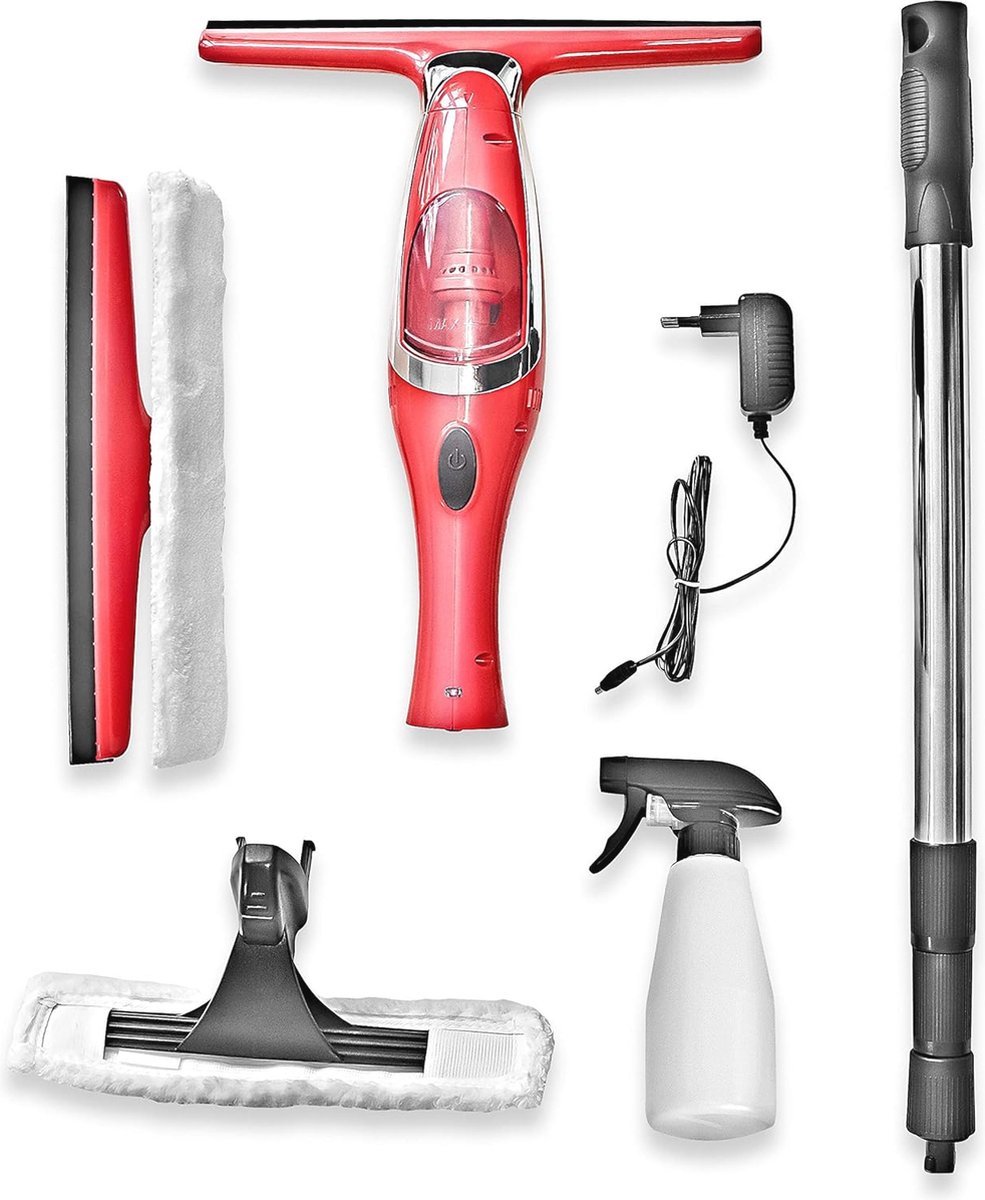 Goedkoopste Elektrische telescopische raamreiniger met oplader en microvezeldoek