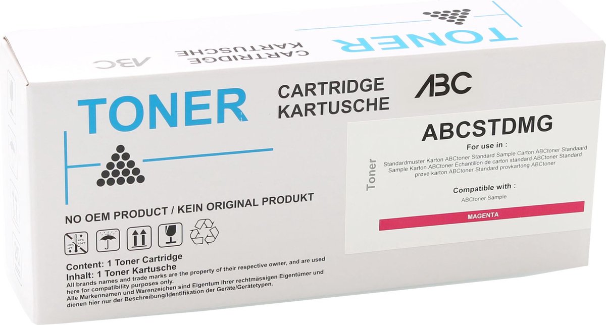 Image of ABC huismerk toner geschikt voor Lexmark C332HM0 Magenta 2500 paginas C3226dw C3226ow MC3326adwe MC3326i