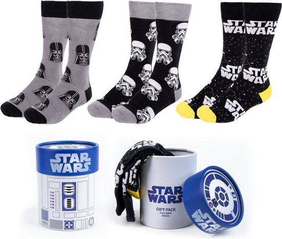 Star Wars - Stormtrooper - Darth Vader Sokken Maat 38/45 One Size