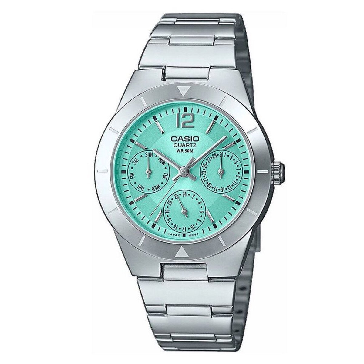 Casio Casio Collection LTP-2069D-2A3VEF Horloge - Staal - Wit - Ø 31 mm