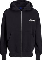 Jack & Jones Sweat Homme JORROXBURY ZIP bequem Zwart M Adultes