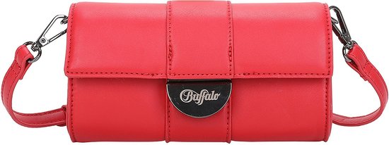 BUFFALO Pochette Sac à épaule bandoulière Muse Curve Night Red Shake Rouge