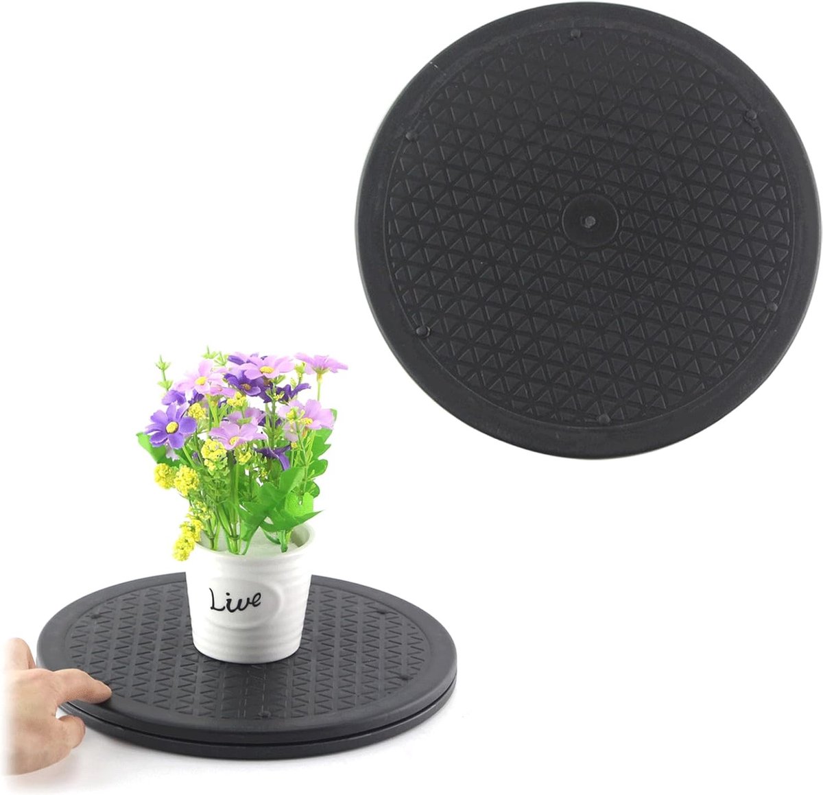 30 cm 360 Graden Draaiplateau - Roterend Platform voor Laptop, TV, Planten - Draagvermogen 25 kg