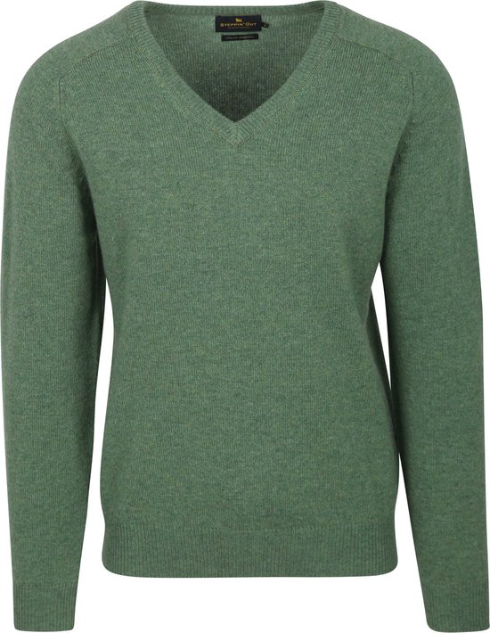 GANT Extra fijne lamswol met V-hals, marineblauw, 5XL