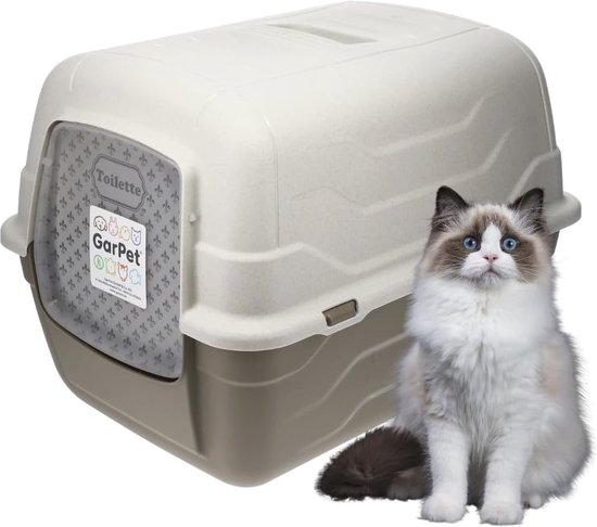 BingoPaw Kattentoilet et kap en grote ingang, geen verspreiding van