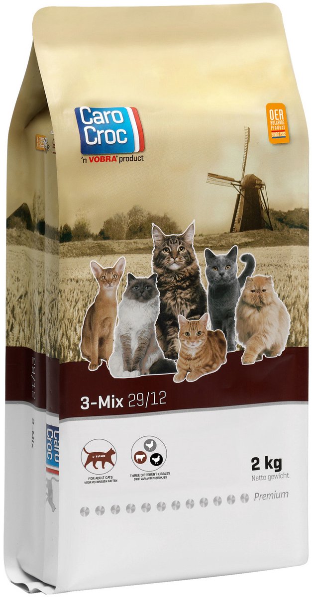 CaroCroc Kattenvoer 3-mix