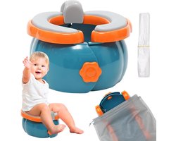 Opvouwbare reispotjes voor kinderen - trainingsstoelen met wegwerpzakken - reistas - antislip potje - jongens en meisjes