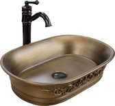 Lavabo à poser Rea Wilma Rustique Bronze 55x38 cm
