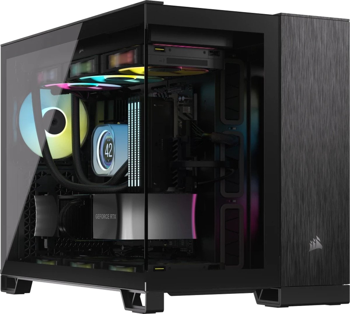 Corsair 2500X Zwart, Obsidiaan - Minitowermodel
