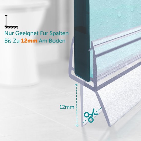 Sealis 100 cm douchecabine-afdichting, deurafdichting, transparant