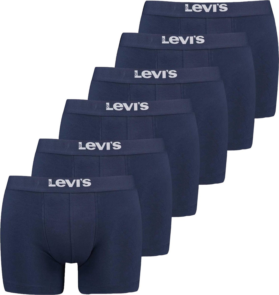 Set van 6 Levis SOLID BASIC BOXER boxershorts, ondergoed voor heren