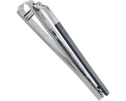 Homey's teennagelknipper - 8 cm - rechte bek - RVS - satin/matzwart