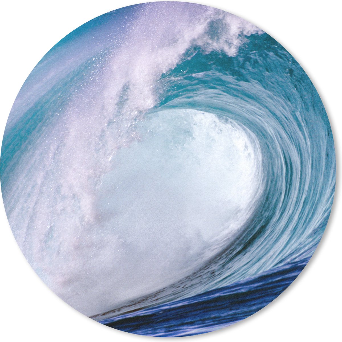 Muismat rond 30x30 cm - Mousepad Zee - Hawaii - Golf - Ronde muismatten