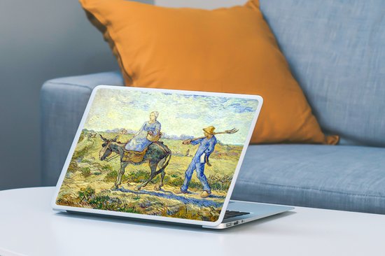 Sticker pour ordinateur portable - 11,6 pouces - Un couple d'agriculteurs se met au travail - Vincent van Gogh