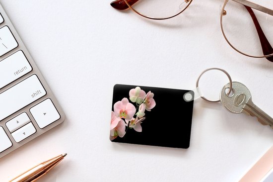 Porte-clés - Orchidée - Fleurs - Rose - Nature morte - Flora - Cadeaux - Plastique