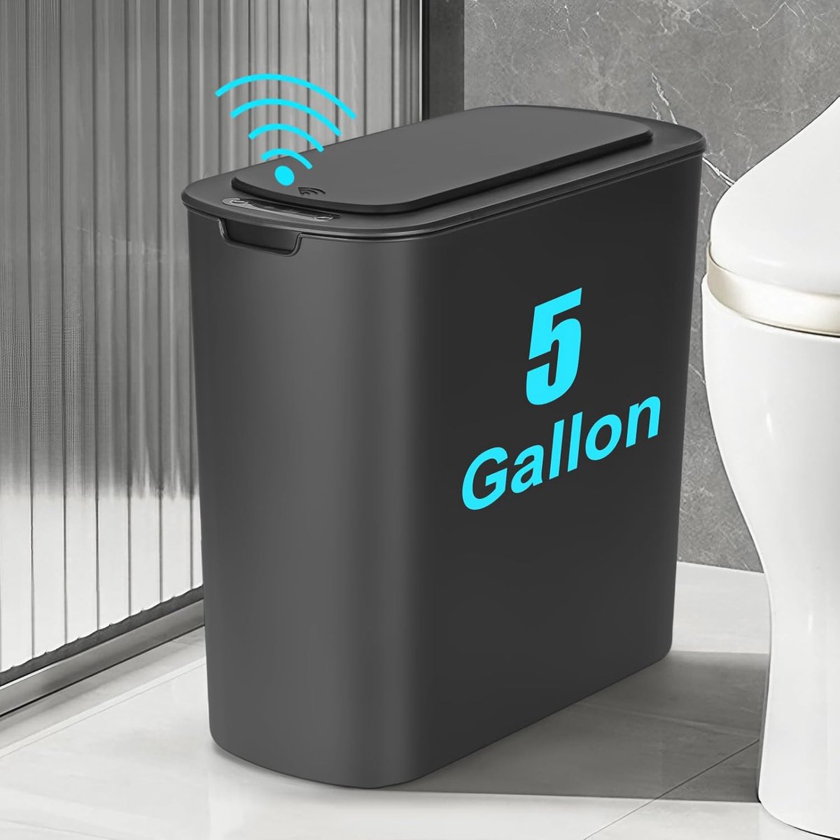 Goedkoopste Touchless 5 Gallon Badkamer Prullenbak met Sensor - Slimme Vuilnisbak voor Keuken en Slaapkamer