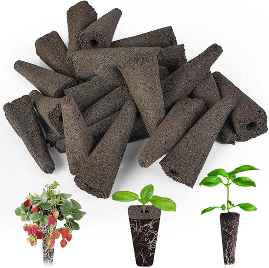 50 Pack Kweeksponzen, Zaaddozen Vervangende Wortelgroeisponzen Zaadstartpluggen Groeipluggen Voor Het Starten Van Zaden Hydrocultuur En Bodemtoepassingen 2512948796