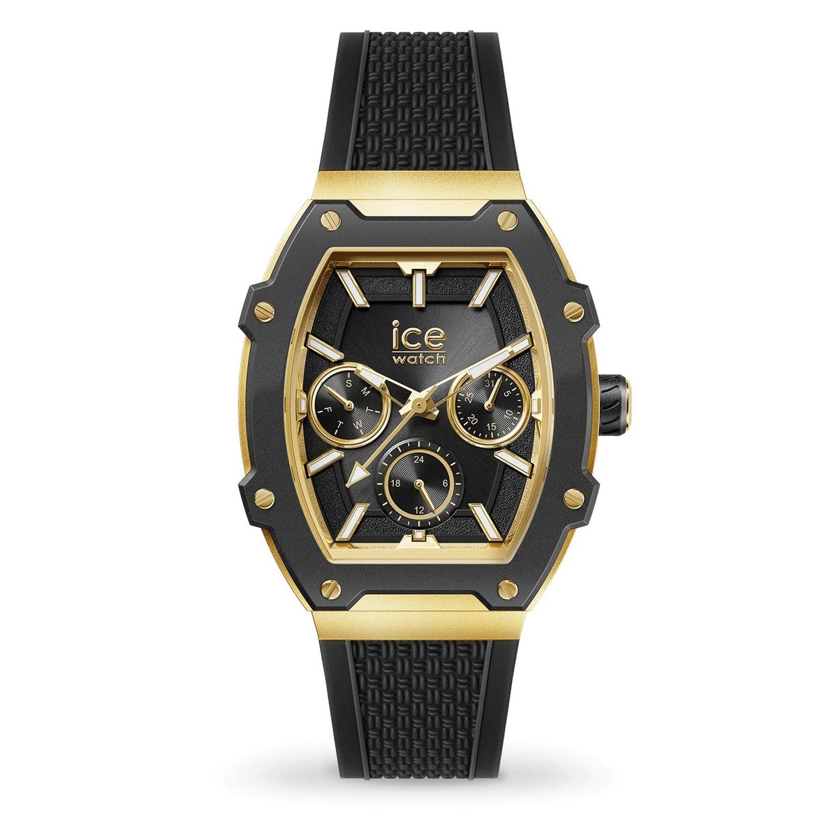 Ice Watch ICE boliday - Black gold 023901 Horloge - Siliconen - Zwart - Ø 44.5 mm