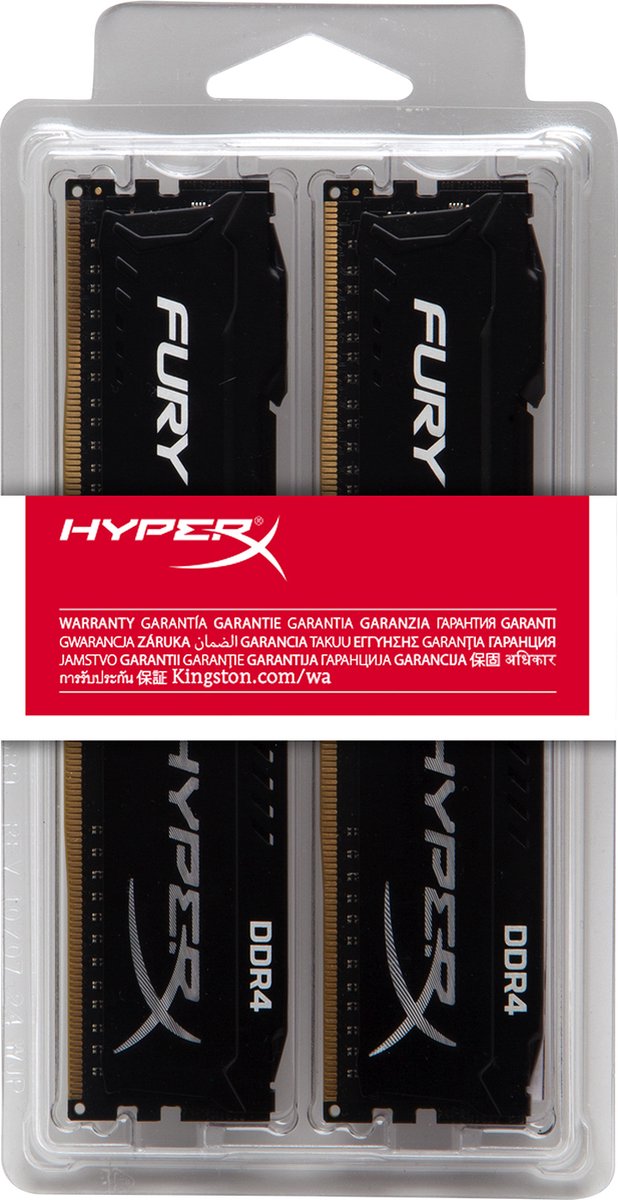 Kingston HyperX FURY DDR4 - 16GB RAM - 2133MHz - 2x 8GB