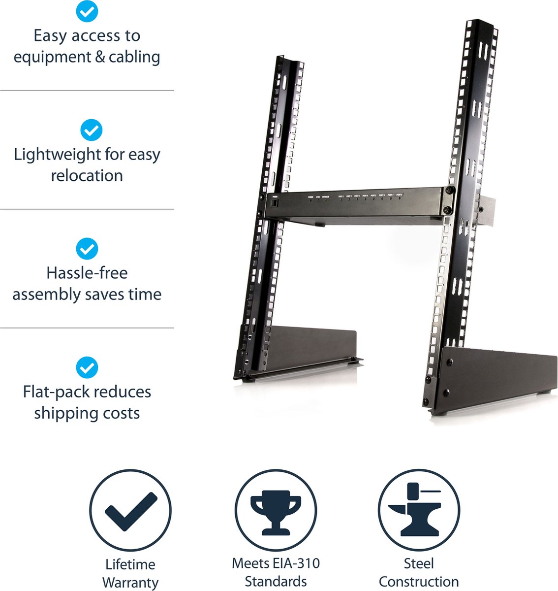 Wall-mounted Rack Cabinet Startech RK12OD