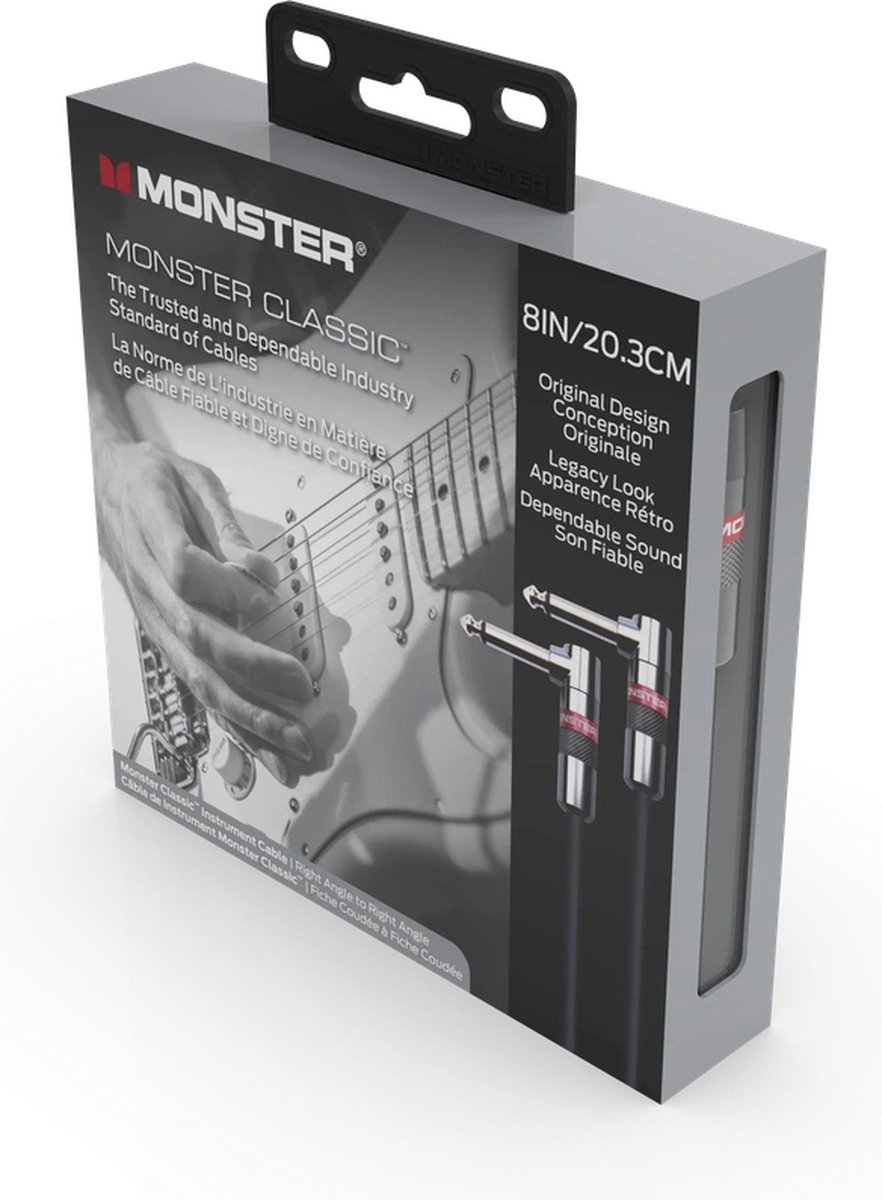Monster Cable Classic Coiled / Gekrulde Gitaarkabel 6.4 Meter Recht/Haaks 600499
