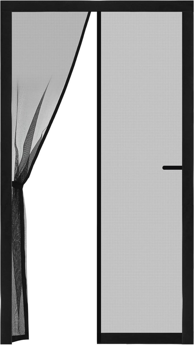Magnetisch vliegengaas voor deuren - Dubbelzijdig insectennet zonder boren, ideaal voor balkon en terras (100 x 220 cm)