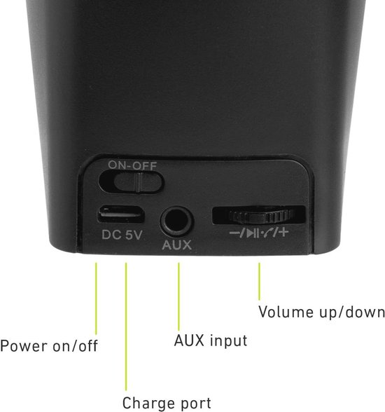 Draadloze Mini Bluetooth-luidspreker met 5 uur Batterijduur - Draagbare Muziekbox met 360° Geluid - Handsfree Functie voor Mobiele Telefoons en Tablets — afbeelding 4